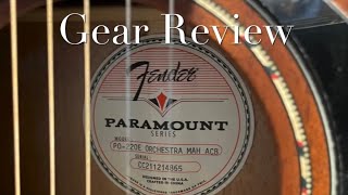 Video thumbnail for Gear ‘Reviews’: Fender Paramount PO-220E Orchestra Aged Cognac Burst, I Love This Guitar! Dale A. by Dale Anderson / The Delta Jets