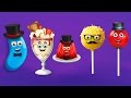 Jelly Bean Ice Cream Jelly Cake Pop And Lollipop Finger Family Songs