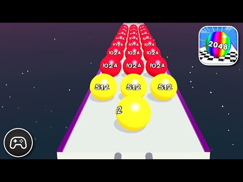 Ball Road 2048 - Gameplay Walkthrough Part 3 - Puzzle Game Levels 12-17 (iOS, Android)