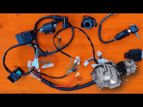 125cc Pitbike Motor verkabeln! Tutorial! (mit E-Start)