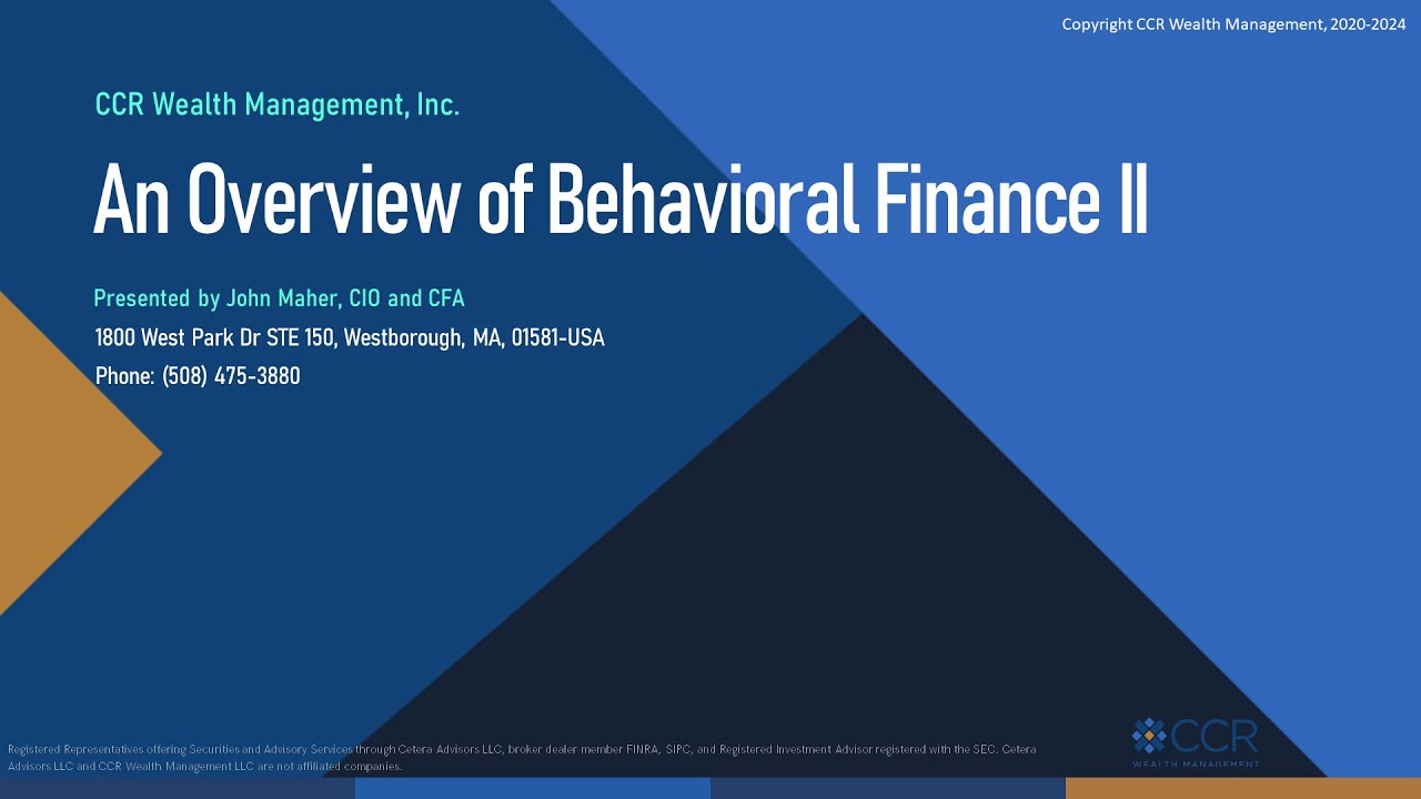 Behavioral Finance II - Rational Economic Man