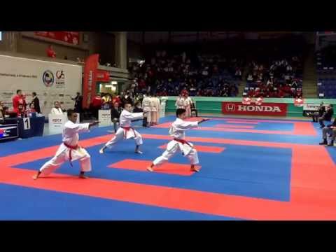 42nd Junior European karate championships - team kata male - France - Gojushiho Sho