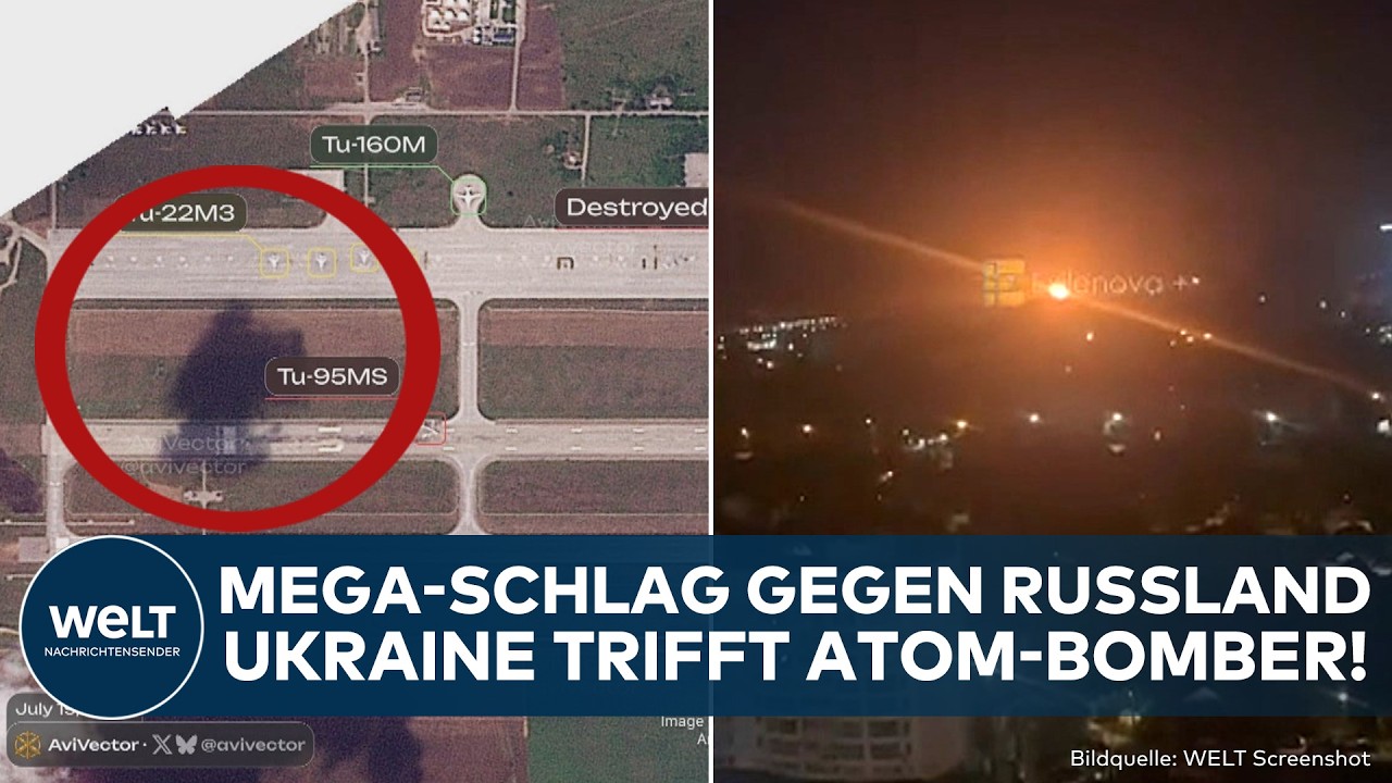 PUTINS KRIEG: Donnerschlag! Ukraine greift Atom-Bomber von Russland an