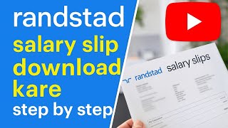 Randstad Salary Slip Download Kaise Kare | Randstad Payslip 2025 Full Process Hindi @Therojgarwale