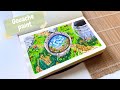 Painting A Studio Ghibli Inspired Landscape Scene With Himi Gouache PAINT WITH ME