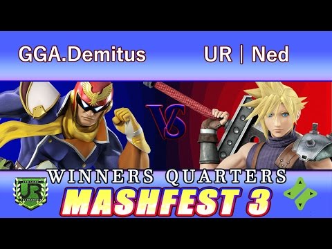 Mashfest 3  WINNERS QUARTERS - GGA.Demitus (Captain Falcon) vs UR | Ned (Cloud)