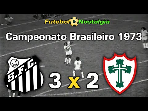 Santos 3 x 2 Portuguesa - 04-11-1973 ( Campeonato Paulista )