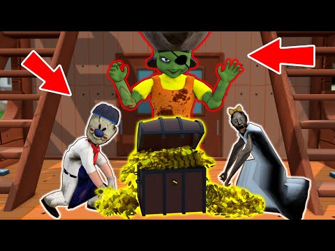 Pirate Zombie Squid Game vs Granny, Grandpa, Ice Scream - funny horror school animation (p.60)