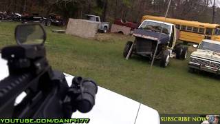 preview picture of video 'Awesome Battlefield Junkyard Airsoft War ABS10'