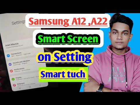 Samsung A12, A22 smart screen on setting/samsung a12 setting/lift to wake