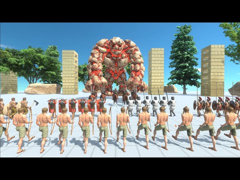 Kaiju LAVA GOLEM Titan vs Human Army : Animal Revolt Battle Simulator