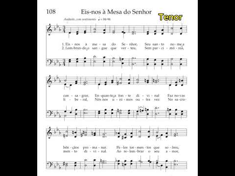Eis-nos à Mesa do Senhor | Tenor 🎹