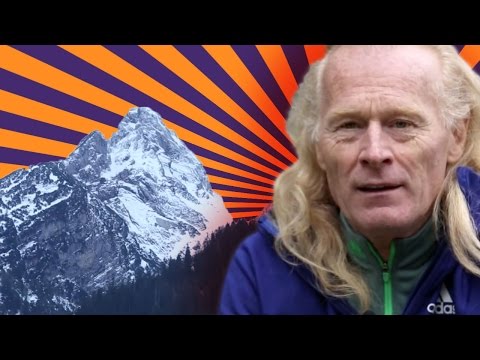 Rock Climbing Tecniques — Beat Kammerlander hangs on by his finger tips;