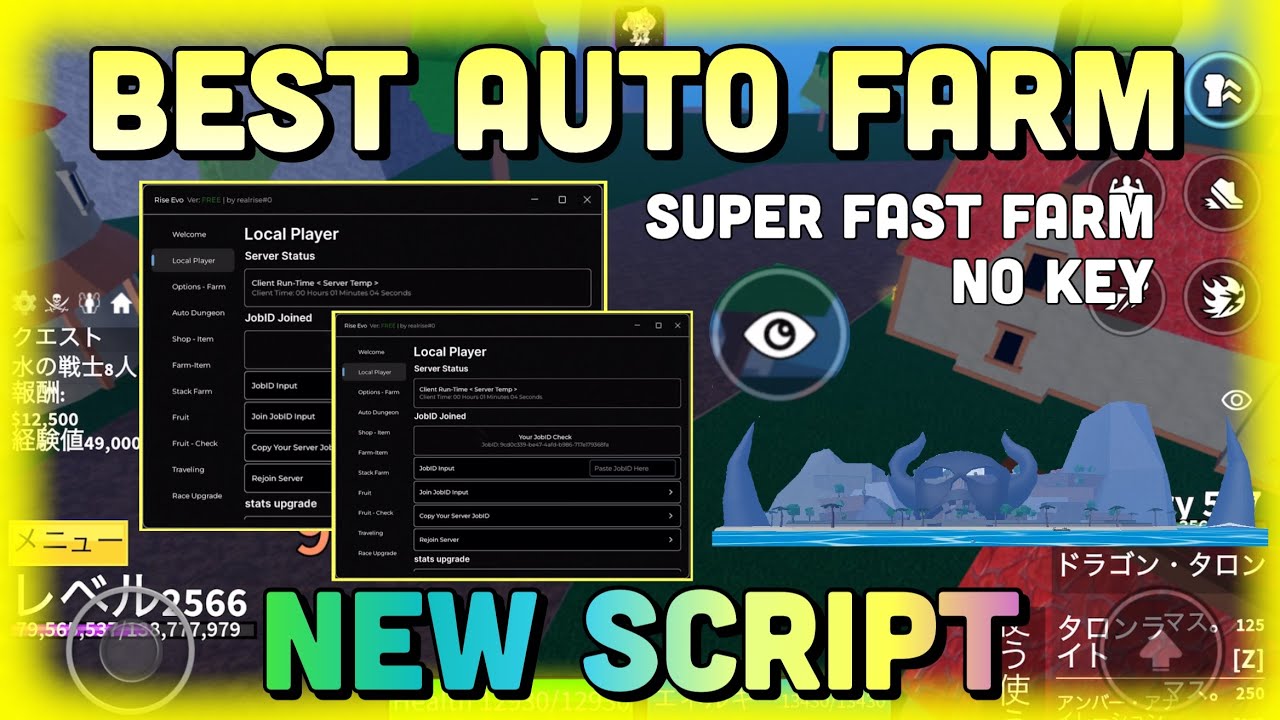 New Blox Fruits Script*No Key* Super Fast Attcak and Auto Farm
