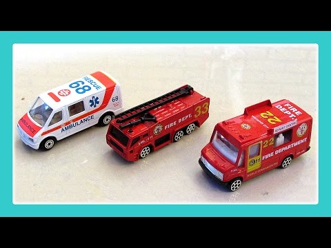 Emergency Vehicles For Children, Fire Truck, Ambulance, Fire Engine by JeannetChannel Video