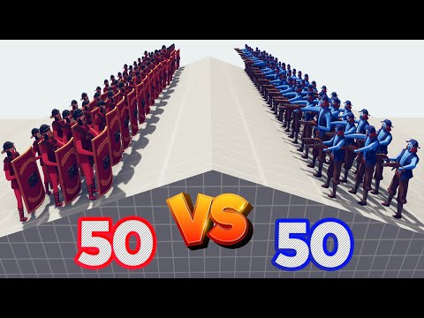 ANCIENT VS PIRATE - 50 vs 50 - Totally Accurate Battle Simulator TABS