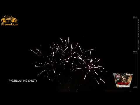 Pigzilla 500 Gram Fireworks Cake from Sky Bacon