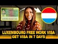 luxembourg country work visa 2024 | Without proof of funds