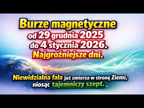 Burze magnetyczne od 29 grudnia 2025 do 4 stycznia 2026. Najgroźniejsze dni.
