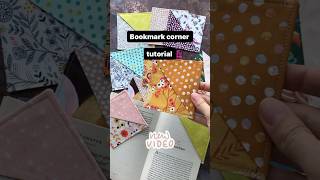 Fabric scraps.. sew bookmark corners for Xmas - tutorial on my channel 📚