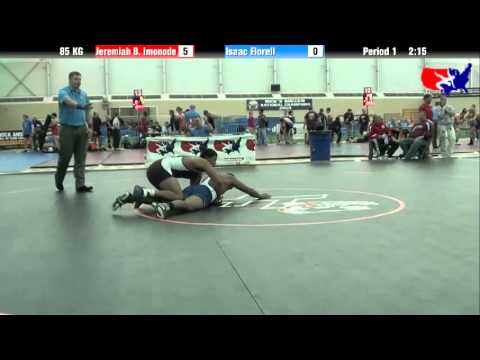Jeremiah B. Imonode vs. Isaac Florell at 2013 ASICS FILA Cadet Nationals - GR