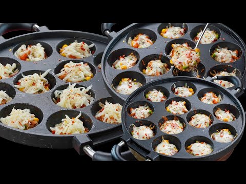 Bread Pizza Bites Recipe | Mini Bread Pizza Recipe | Easy Leftover Bread Recipe