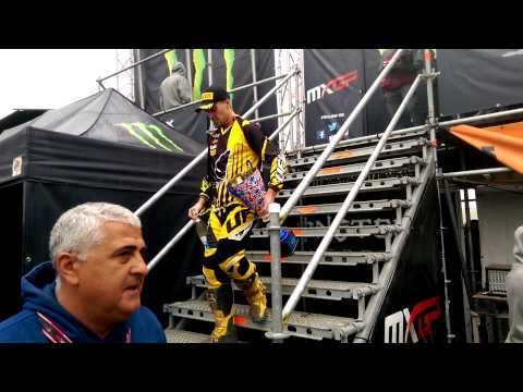 MXGP Matterley Basin Podium behind the scenes - Nagl, Desalle, Cairoli,  Febvre