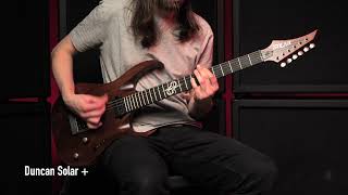 Video thumbnail for Duncan Solar+ and Duncan Solar - High Gain Comparison by Solar Guitars