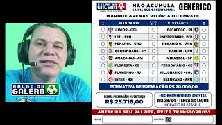 Palpites bolao da galera 28/05/2024