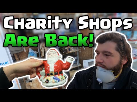 Charity Shops are BACK !! Come Hunting With Me - Tea Pot Santa