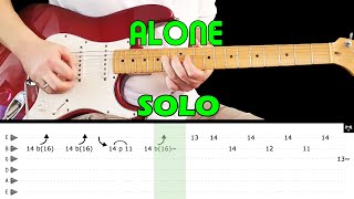 Download lagu ALONE - Guitar lesson - Guitar solo (with tabs) - Heart - fast & slow version mp3