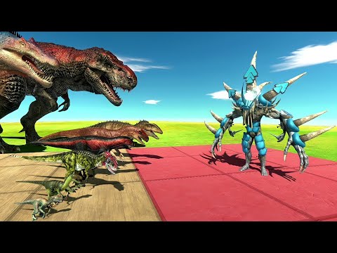 CARNIVORE DINOSAURS VS SCOURGE EVOLUTION - Animal Revolt Battle Simulator