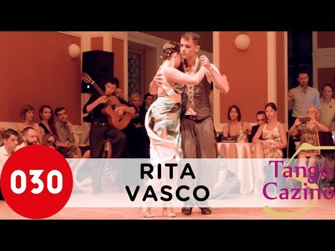  Vasco Martins  and  Rita Caldas  are  dancing  to  the  nontraditional song  "  Adios Nonino  "  at  Tango Cazino Festival  in  2016