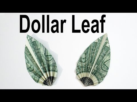 $1 Origami Leaf - How to Fold a Dollar into a Leaf
