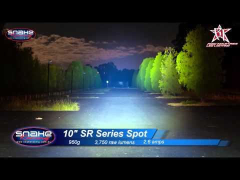 10" SR Series LED SPOT Beam Pattern - Rigid industries - Snake Racing