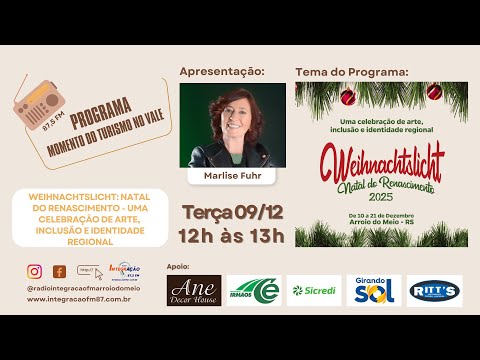 Weihnachtslicht: Natal do Renascimento – Uma celebração de arte, inclusão e identidade regional