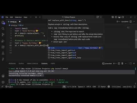 23 Python Project Converting Emoji In Python