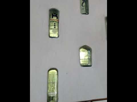 ladrillo de vidrio casero