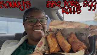 TRYING SONNY’S BBQ PORK EGG ROLLS FOR THE FIRST TIME #THEREVIEWQUEEN 