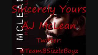 Sincerely Yours AJ McLean