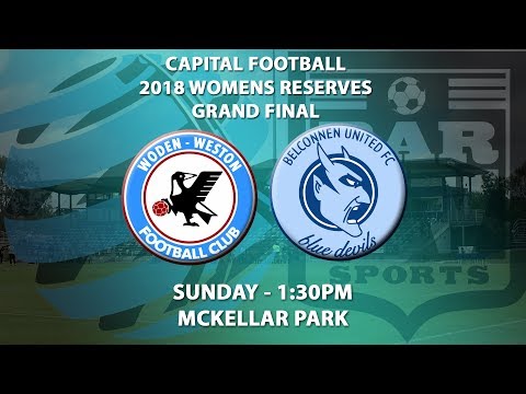 2018 Capital Football Womens Reserves Grand Final - Woden Weston FC v Belconnen United FC