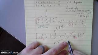 Elimination method 3 unknowns 2 equations