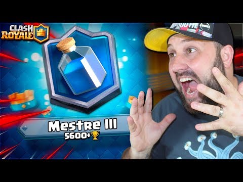 LOUCURA!! CHEGUEI NA LIGA MESTRE 3 DO CLASH ROYALE E GANHAR PRESENTES DA SUPERCELL!!