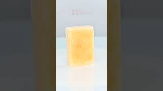 Honey-colored rectangular soap