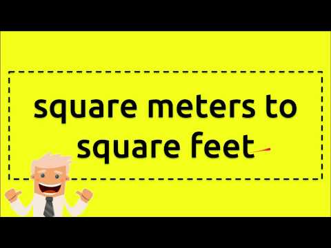 square meters to square feet