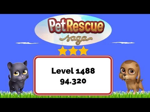 Pet Rescue Saga Level 1488 - No Boosters