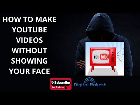 how to make YouTube videos without showing your face