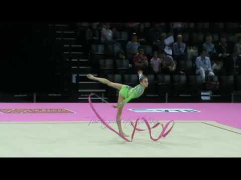 Alessia MARCHETTO (ITA) ribbon - 2011 Montpellier worlds Qualifs
