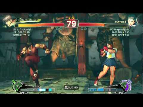 SSF4 AE: Kiryu Tsukimiya(Guy) vs PSNhayoseiyaaa(Sakura) - HD 720p