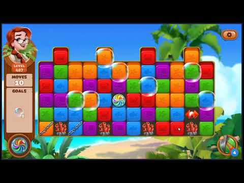 Lost Island Blast Adventure Level 487 - NO BOOSTERS 🏝️ | SKILLGAMING ✔️